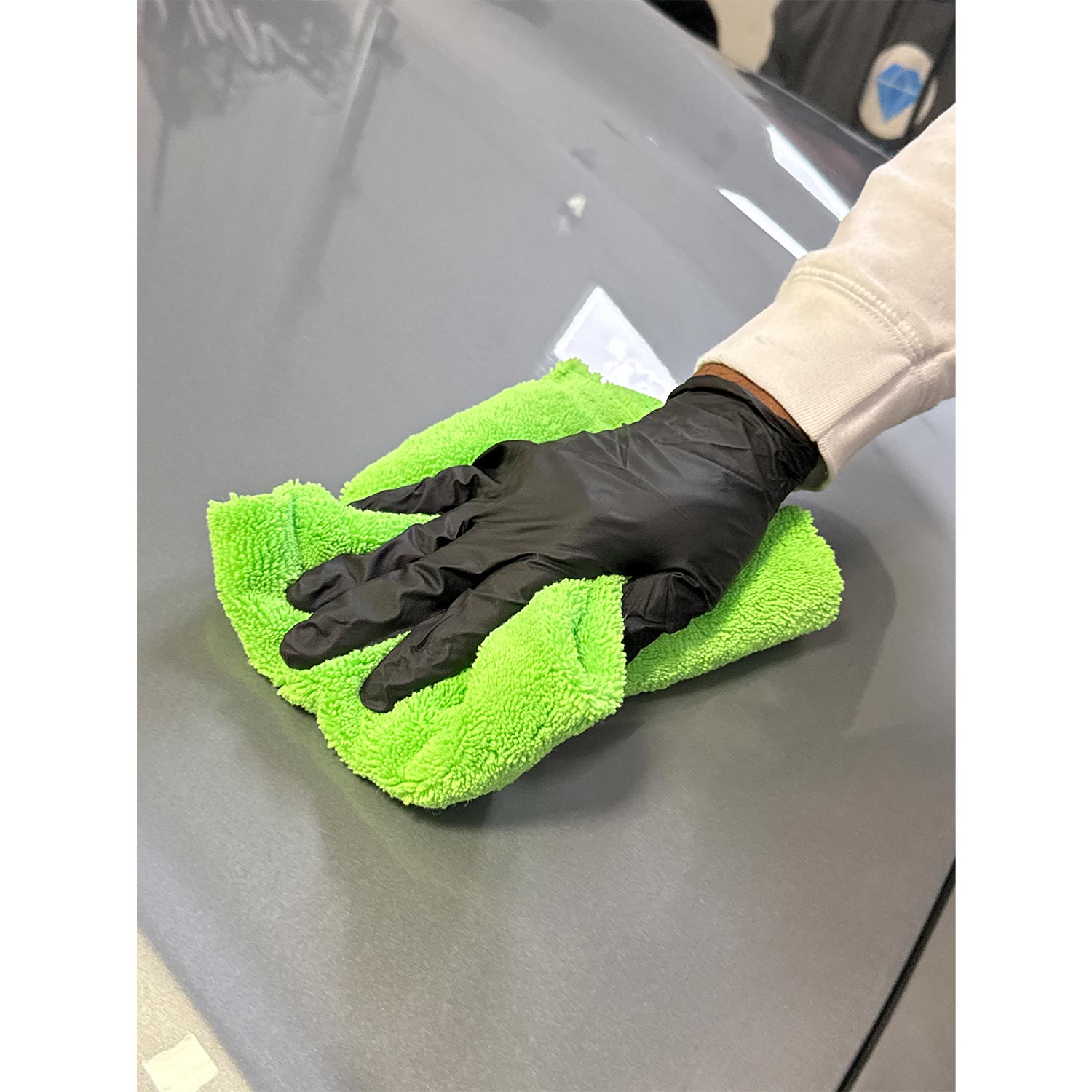 Lime Green Ceramic Coating Towel