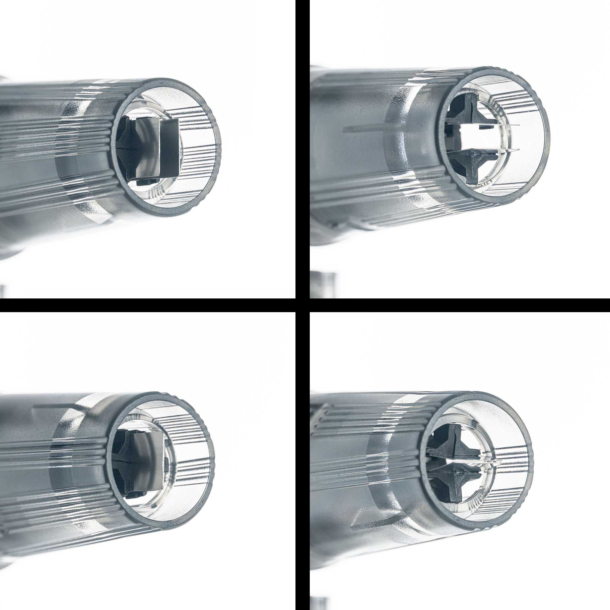 clear foam cannon different tip adjustments visual comparision