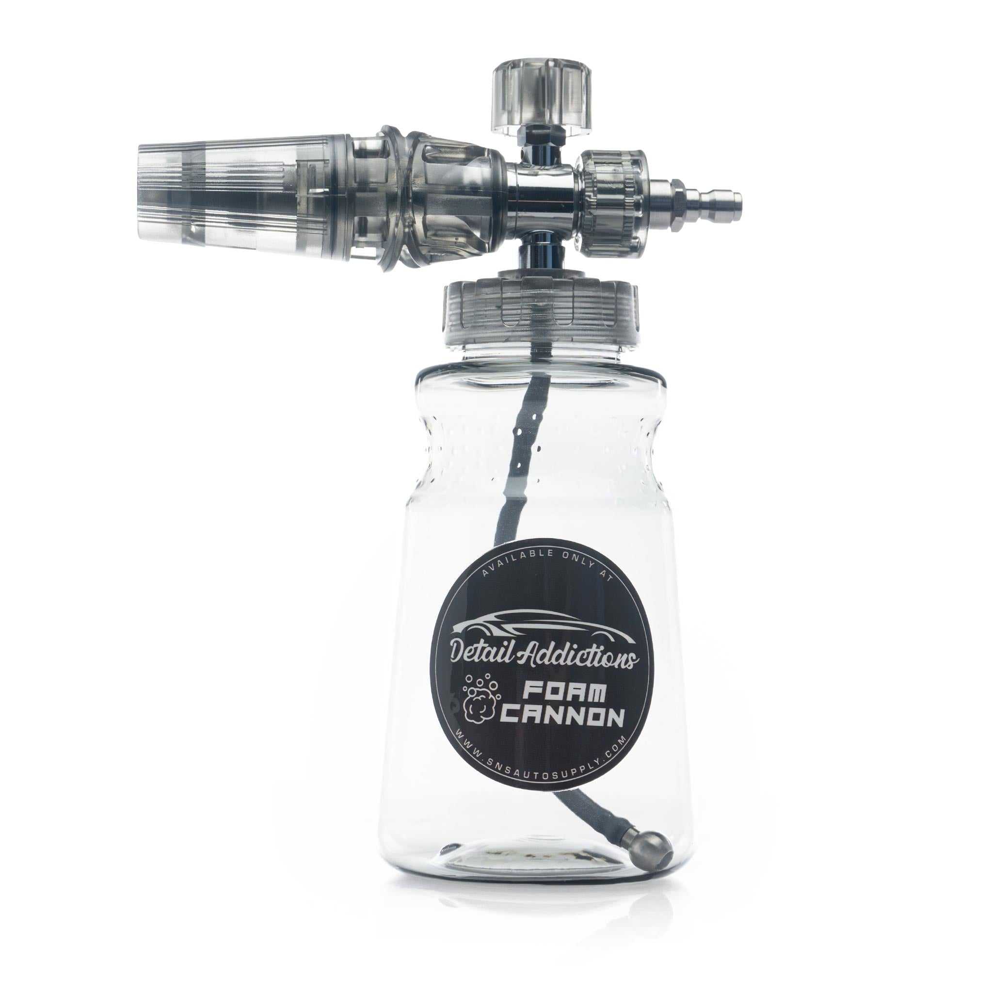 detail addictions clear foam cannon on a white background