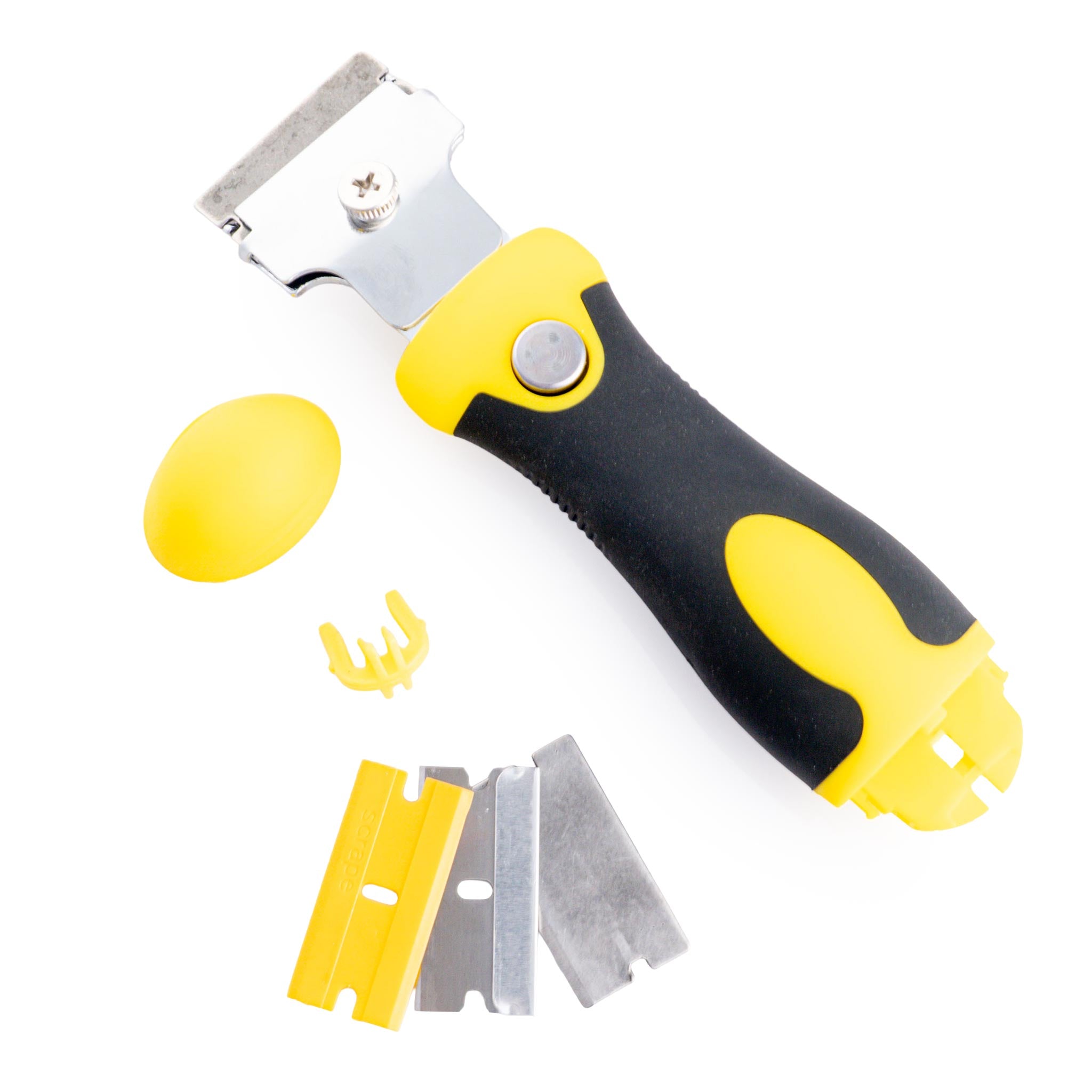 Extendable Razor Blade with multiple blades on a white background