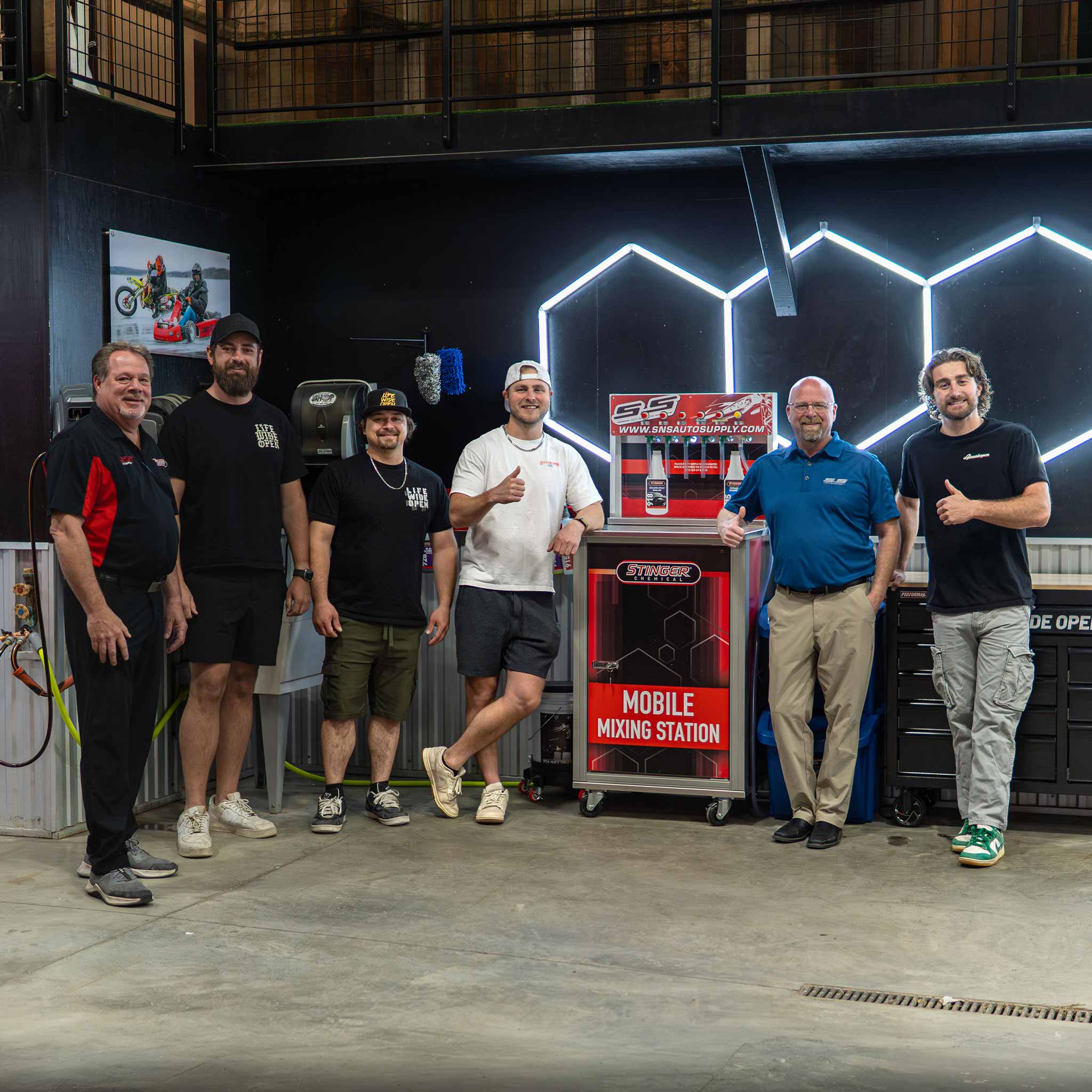 CboysTV crew with SNS and the Stinger Chemical Mobile Mixing Station