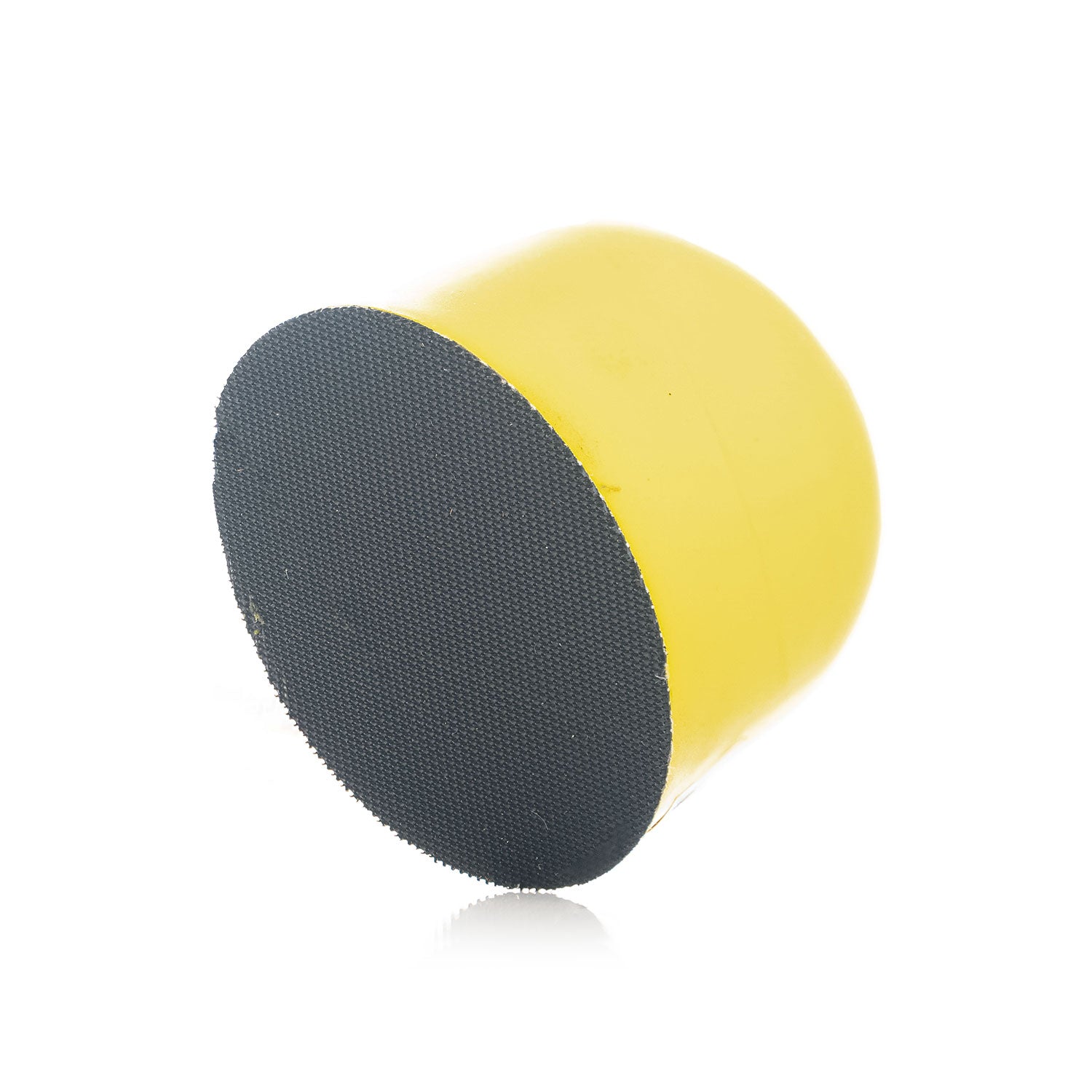 Yellow palm sander on a white background