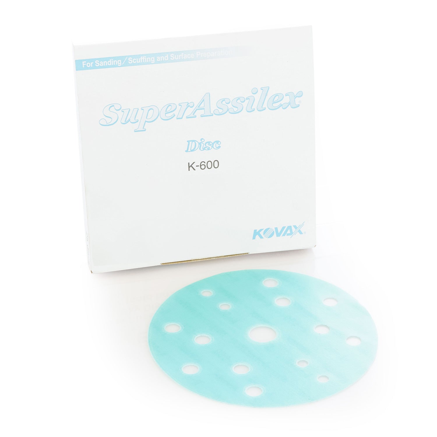 Kovax Super Assilex disc with K-600 packaging on a white background