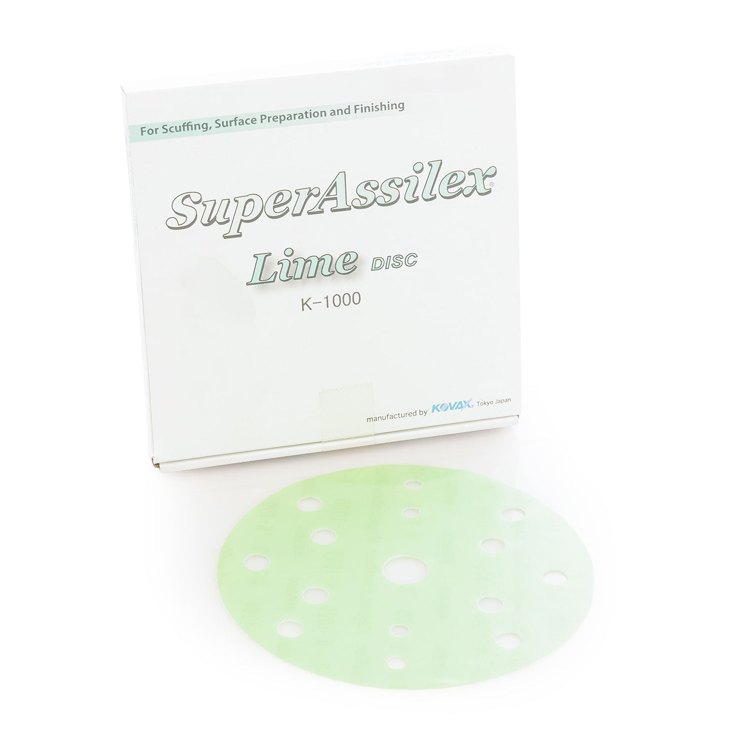Kovax Super Assilex disc with K-1000 packaging on a white background