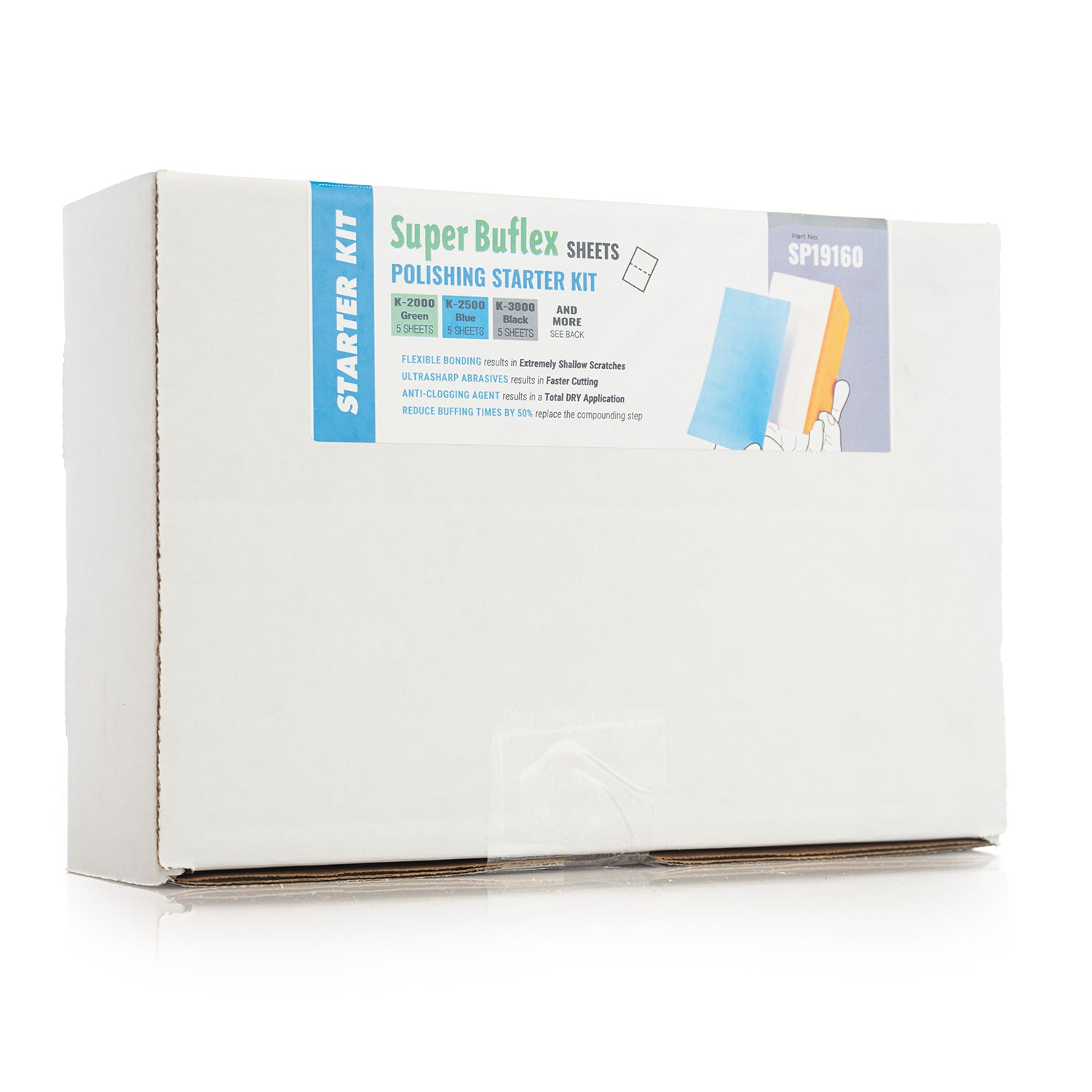 Super Bufflex Polishing Starter Kit packaging on a white background