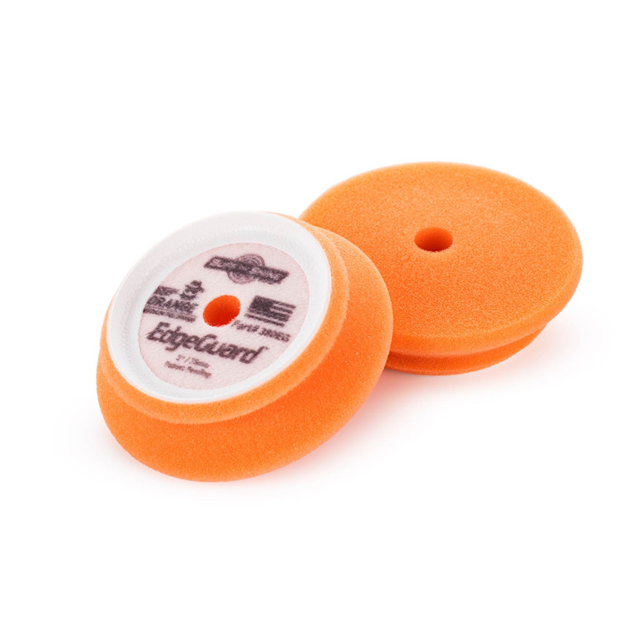 buff and shine agent orange 3 inch pads on a white background