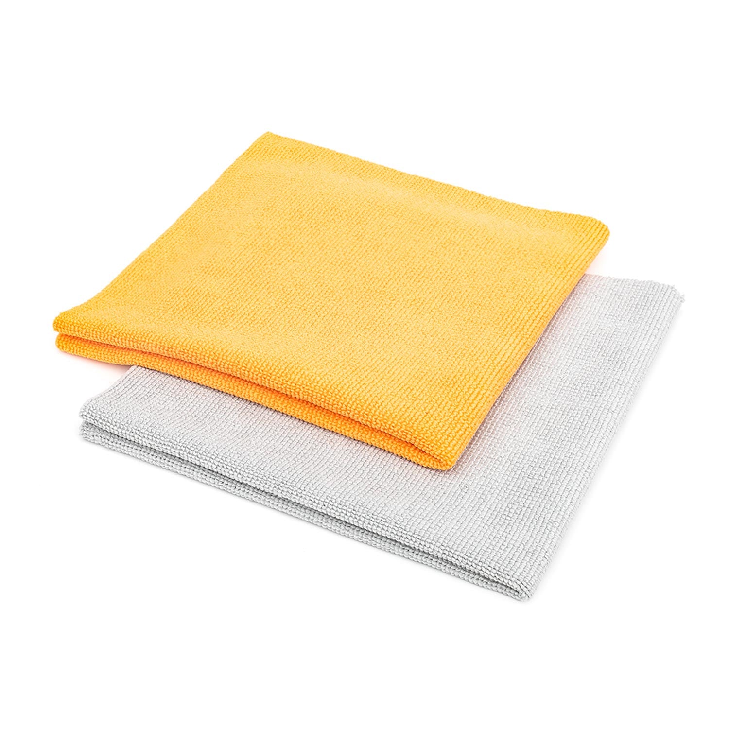 Edgeless pearl towels on a white background