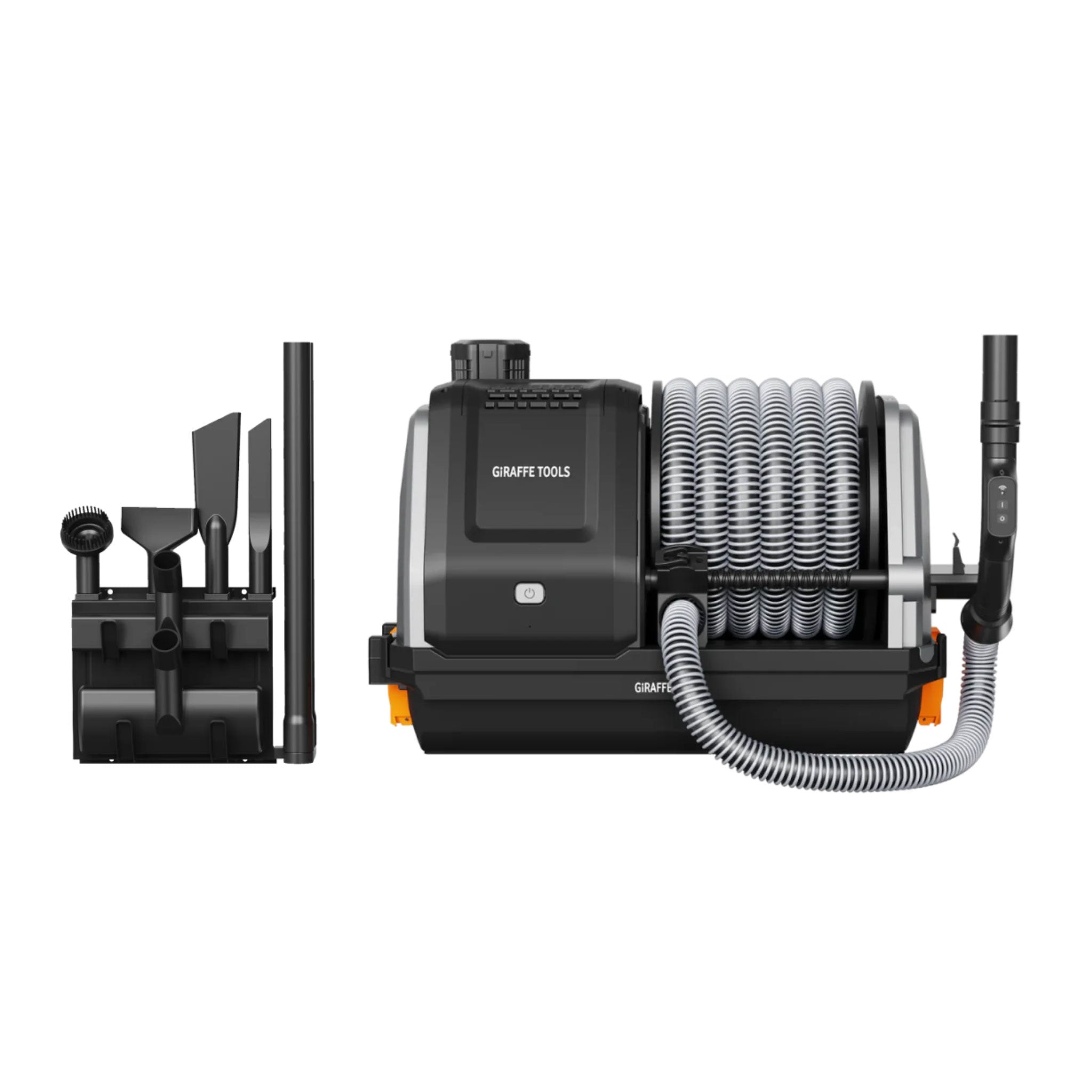 Giraffe Tools Vacuum Reel Upgraded Kit with tools on a white background