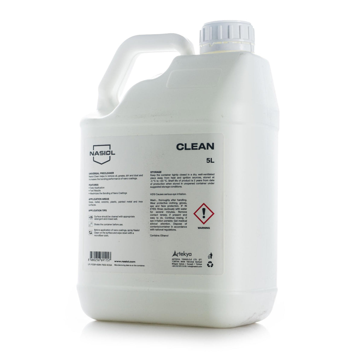 Nasiol Clean surface cleaner for coating prep, 5 L bulk jug