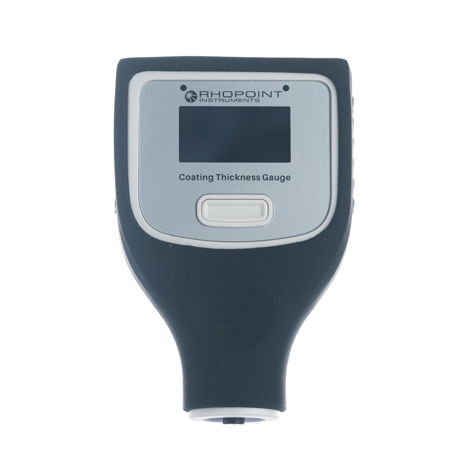 Rhopoint Coating thickness gauge on a white background