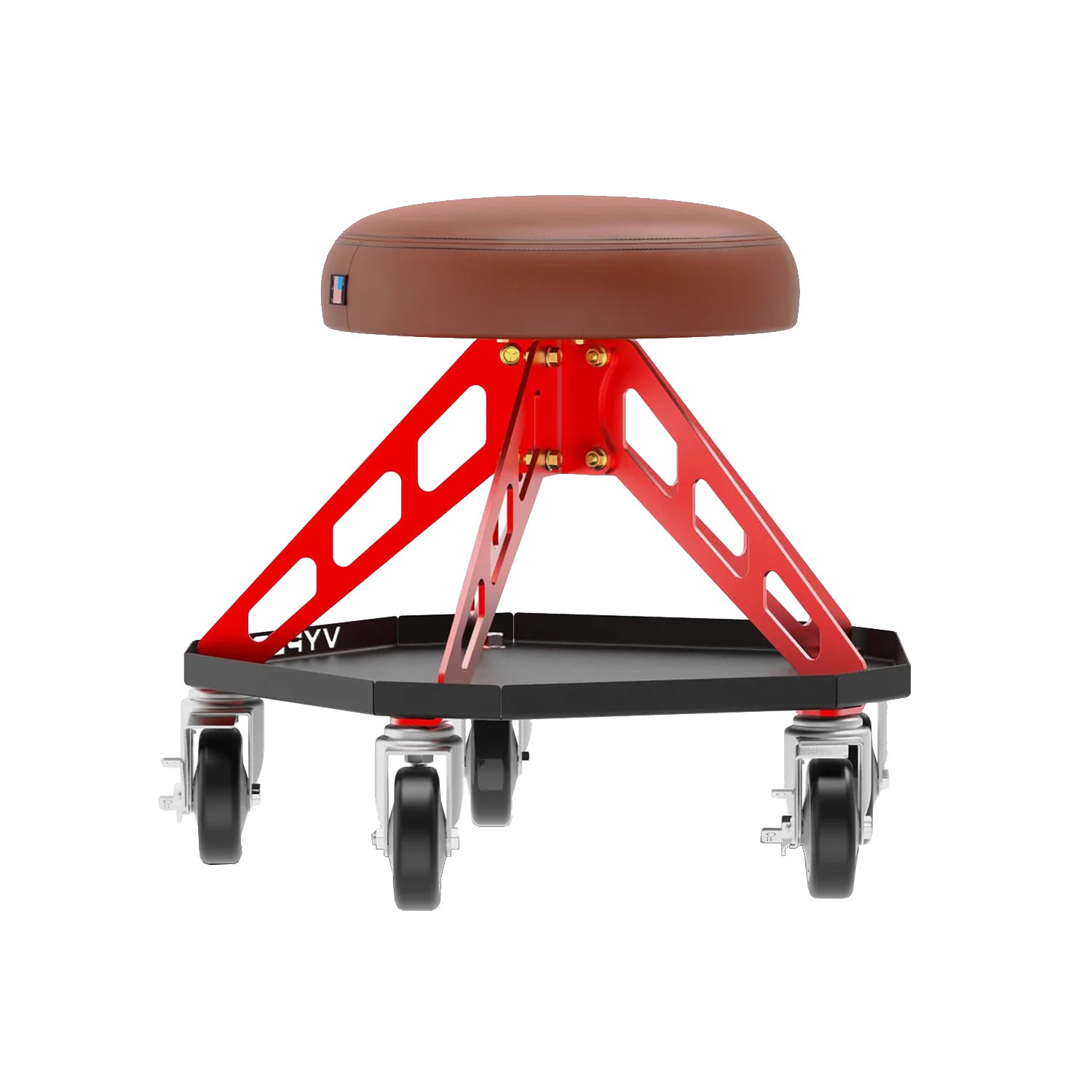 Brown and Red HD Detailing Stool