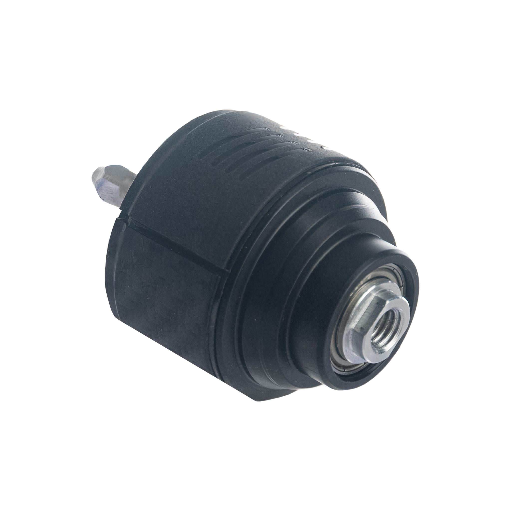 Black gear reduction unit for RUPES IBRID Nano 2 on a white background