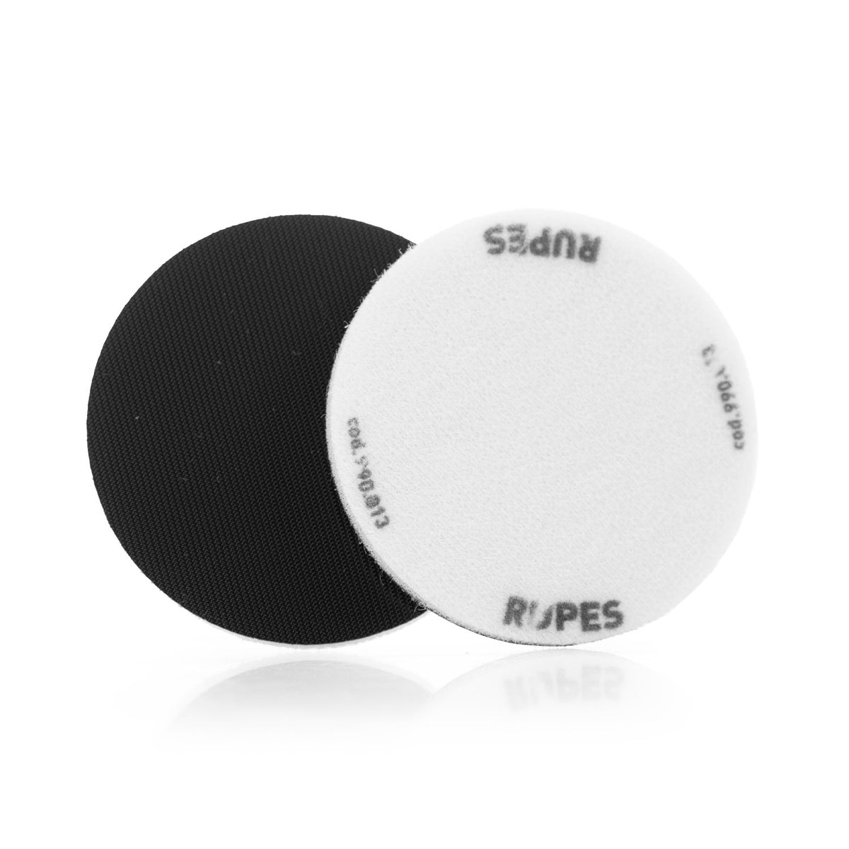 RUPES 990.013 3 inch 7mm no hole interface pads 2 pack, foam and hook sides