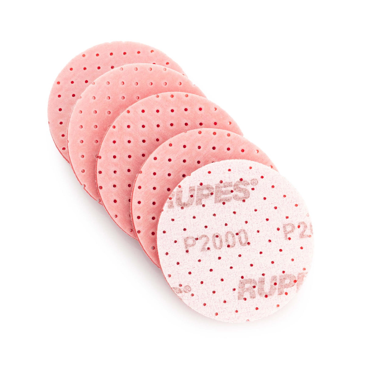 RUPES DryFinish 9.45SE2000 P2000 foam sanding discs, 3 inch red foam abrasive