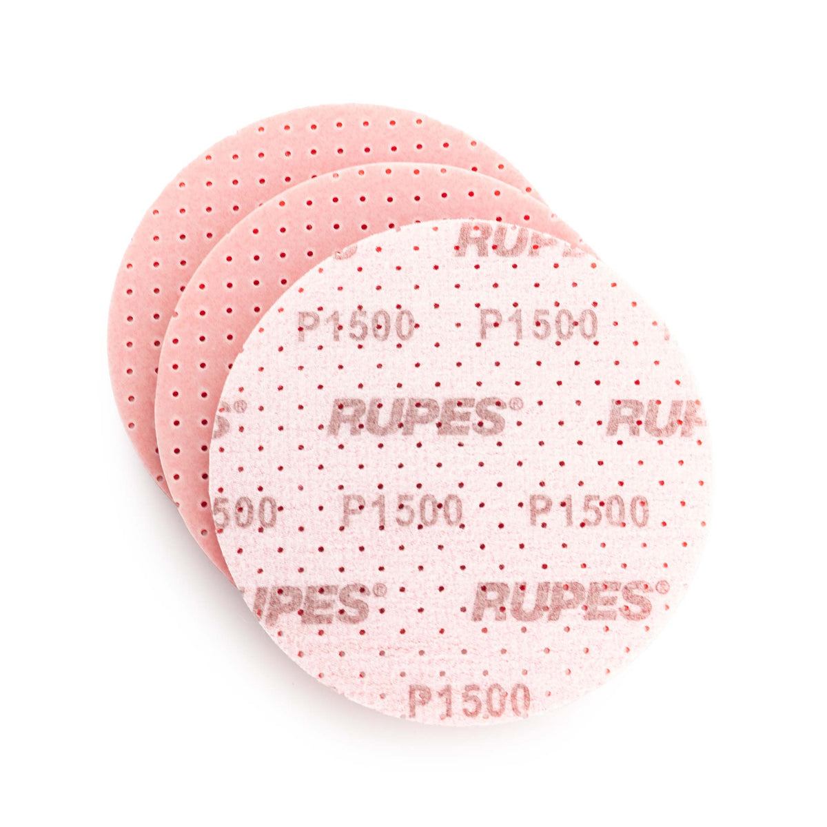RUPES DryFinish 9.45SC1500 P1500 foam sanding discs, 5 inch 125mm multihole