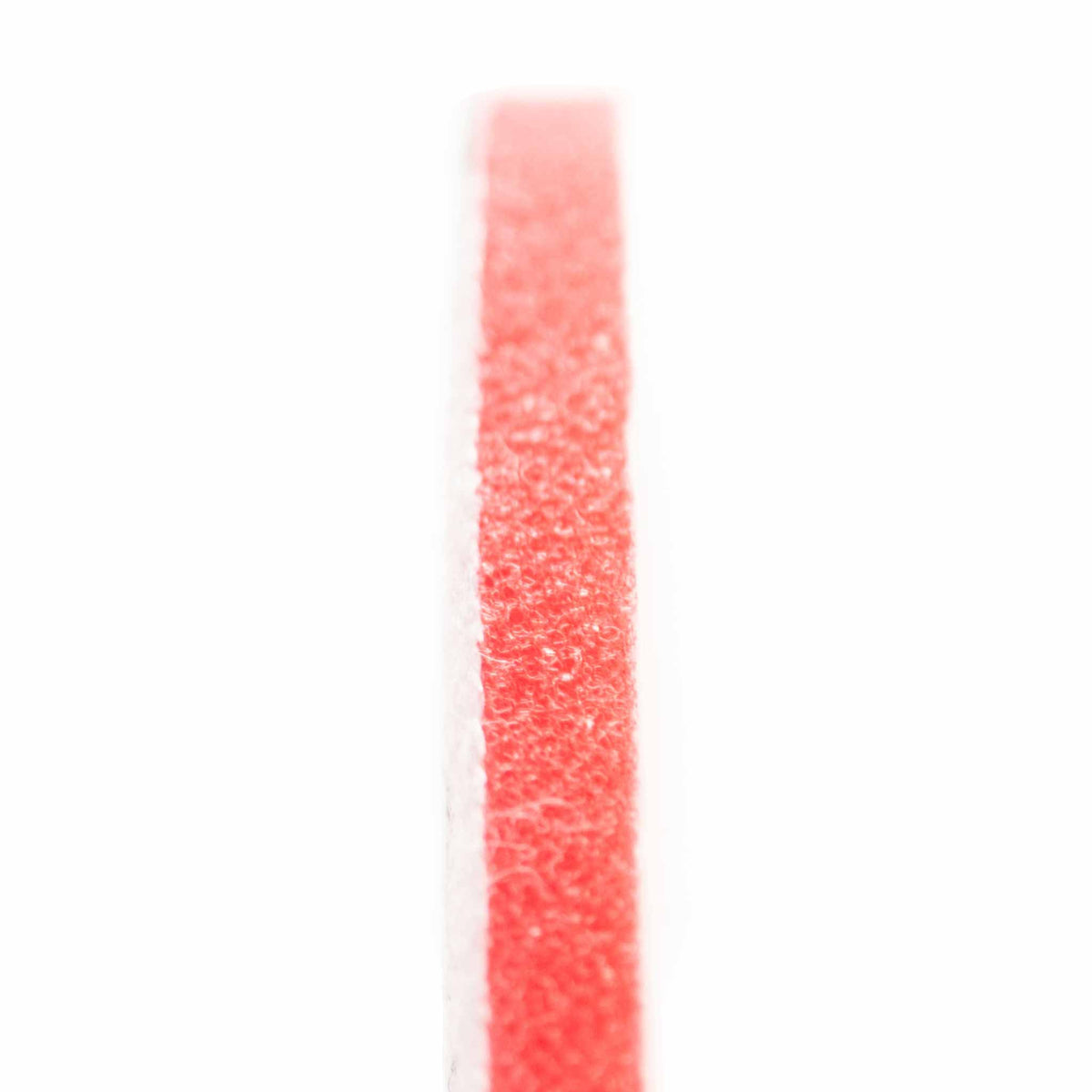 Edge close up of a RUPES DryFinish disc showing the porous anti clogging foam