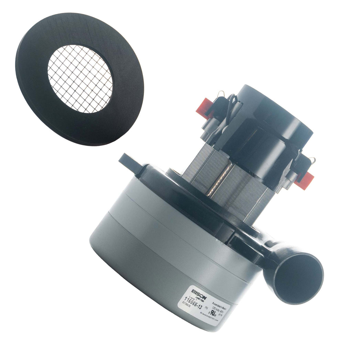 sandia 12 gallon sniper carpet extractor 3-stage vacuum motor with kitted filter on a white background