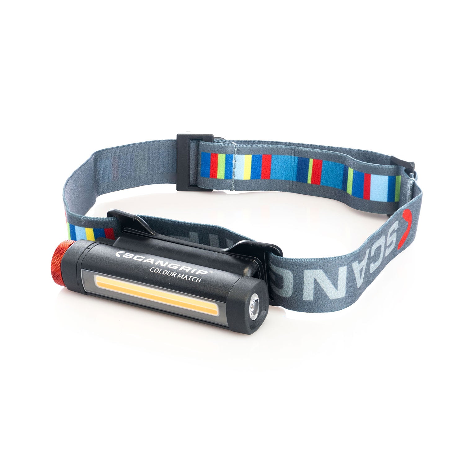 Scangrip unimatch head lamp on a white background