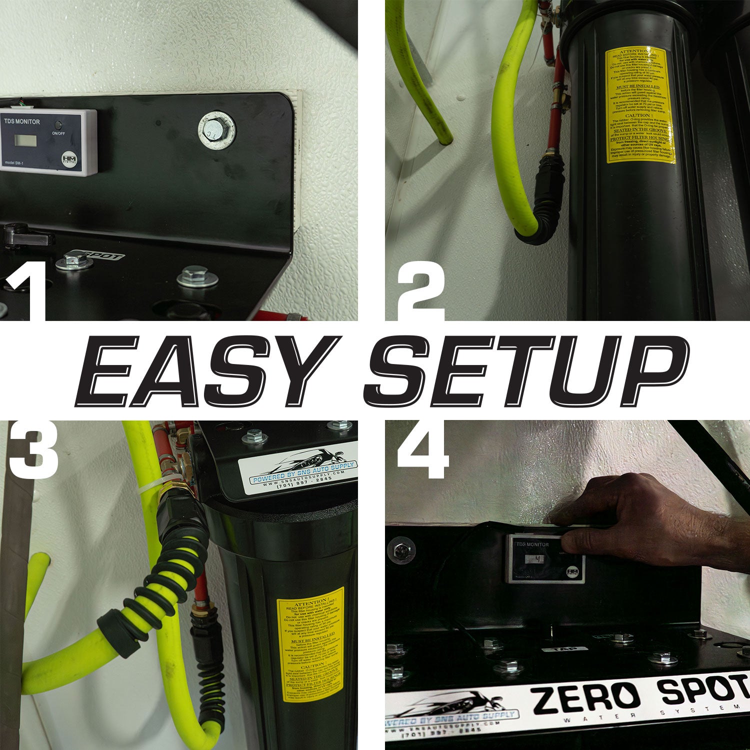 how to setup the zerospot system in 4 steps