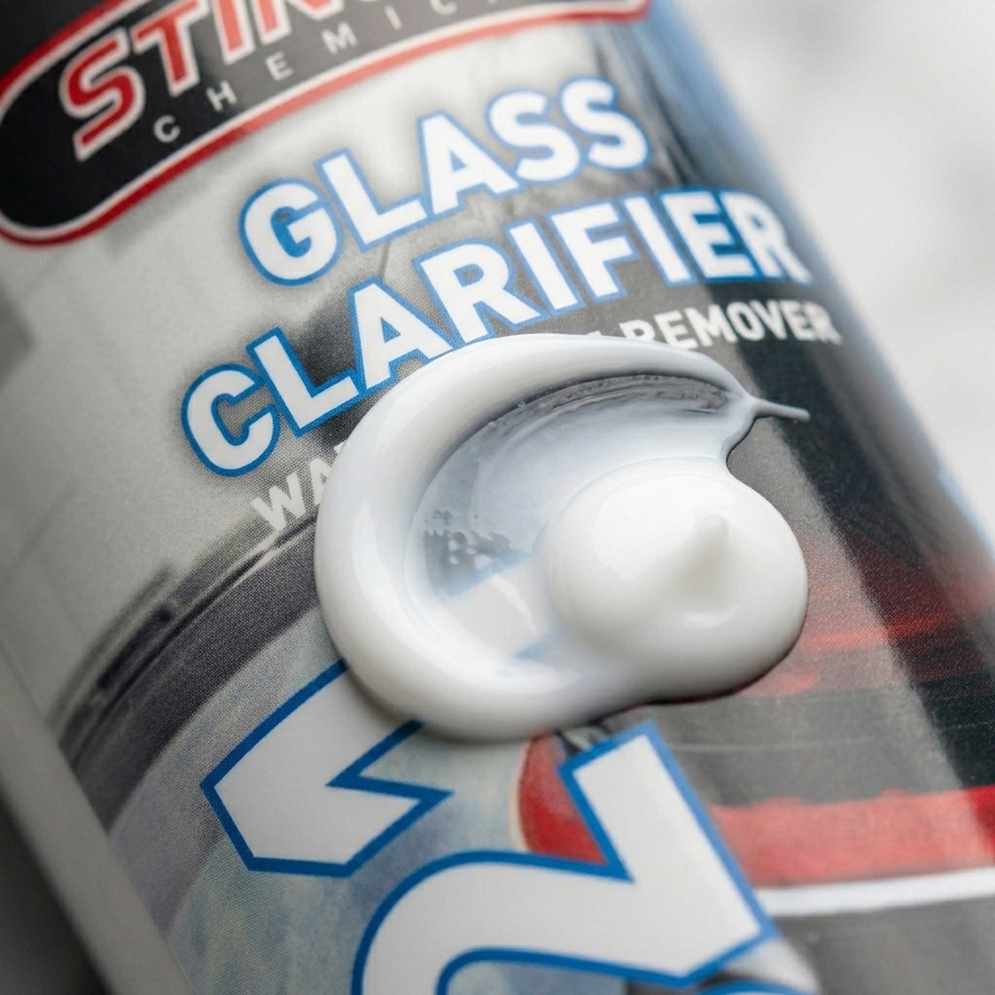 Stinger chemical glass clarifier consistency close up