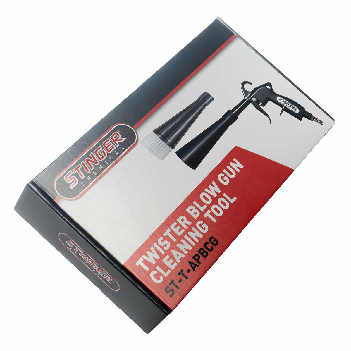 Stinger Twister Blow Gun Cleaning Tool ST-T-APBCG retail box with cone and brush nozzles