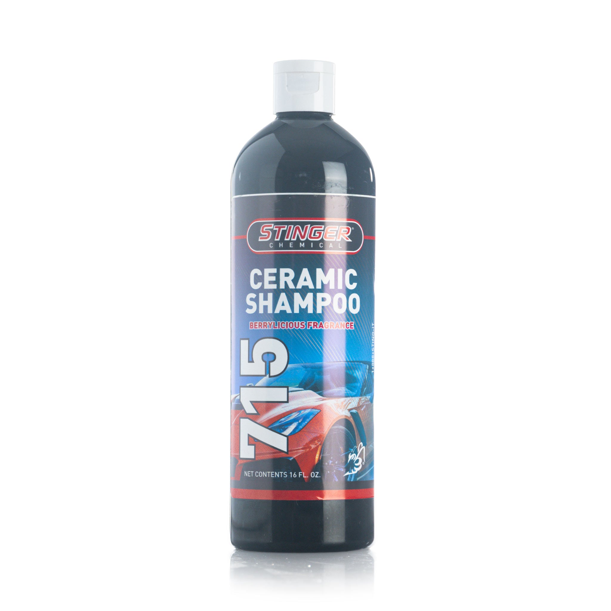 Stinger Chemical Ceramic Shampoo 16 ounce bottle on a white background