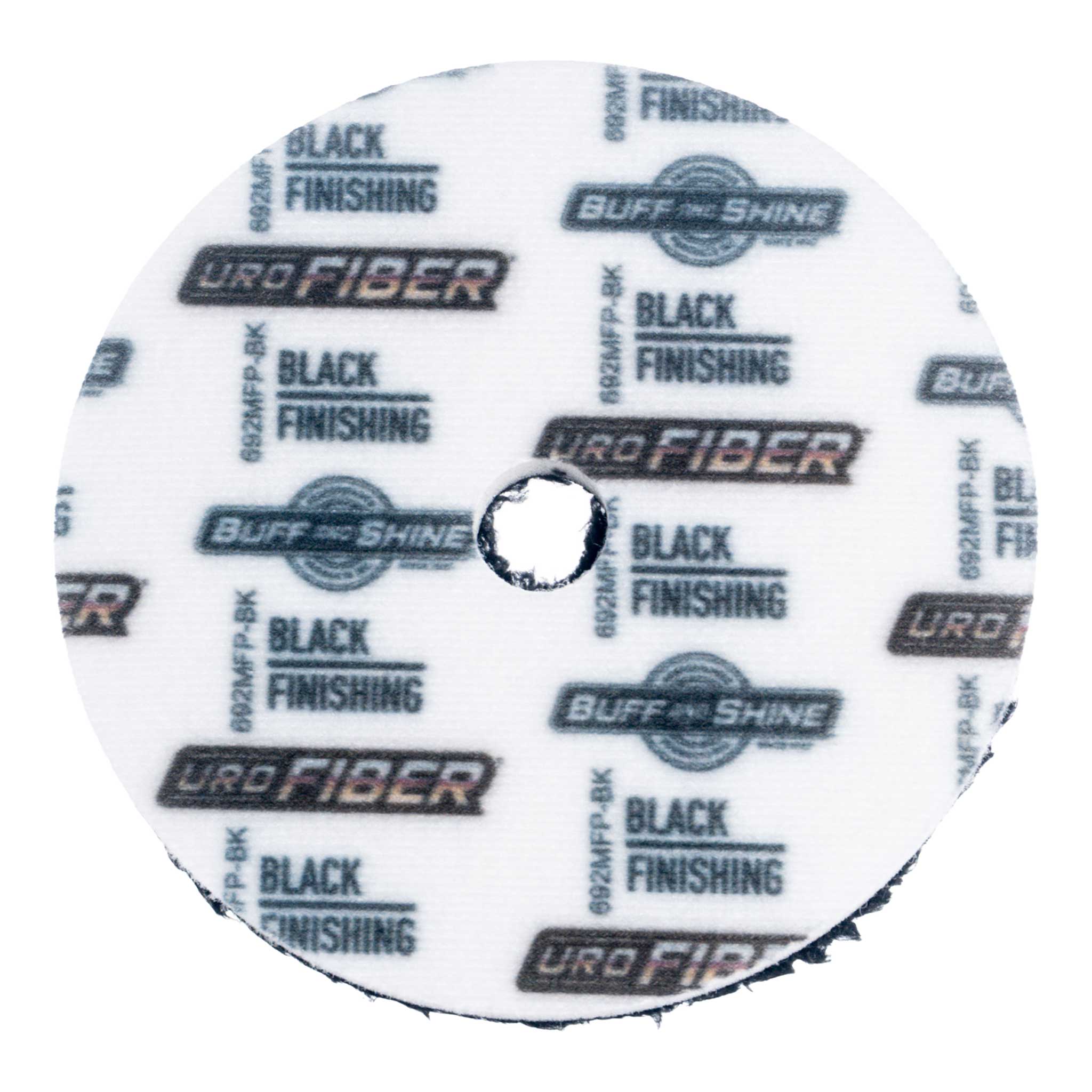 Round foam pad with 'Uro Fiber' branding on a white background