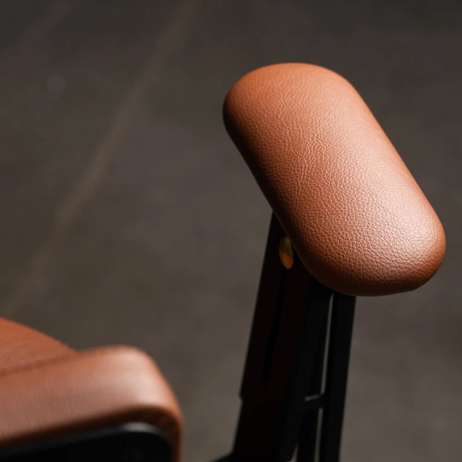 vyper brown cushion on armrest in a shop setting