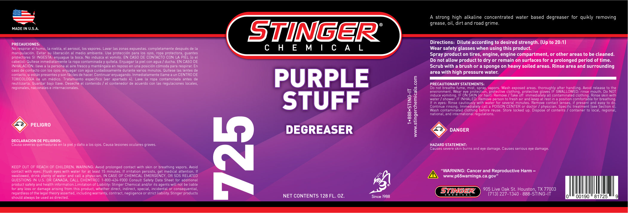 stinger-725-label