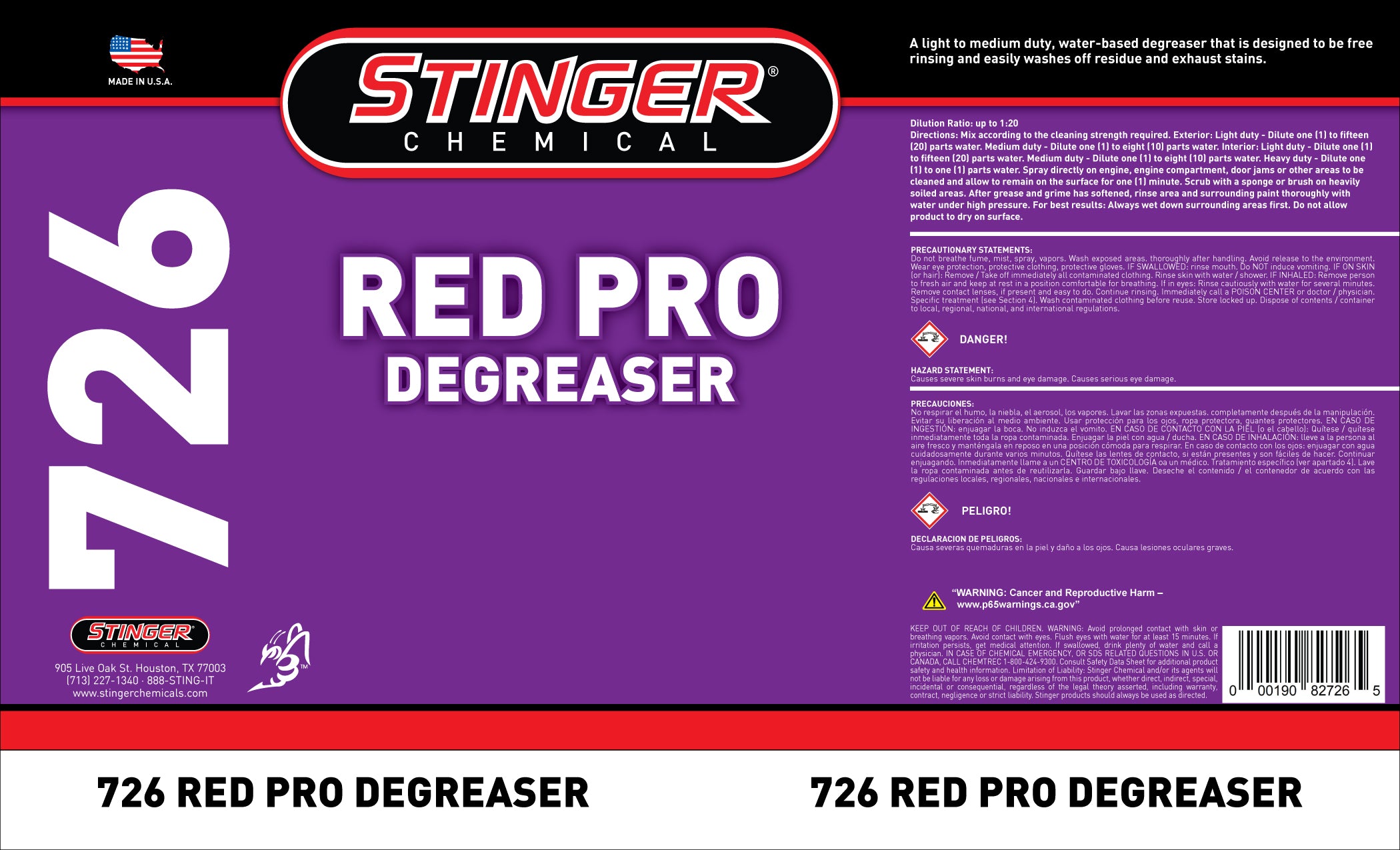 stinger-726-label