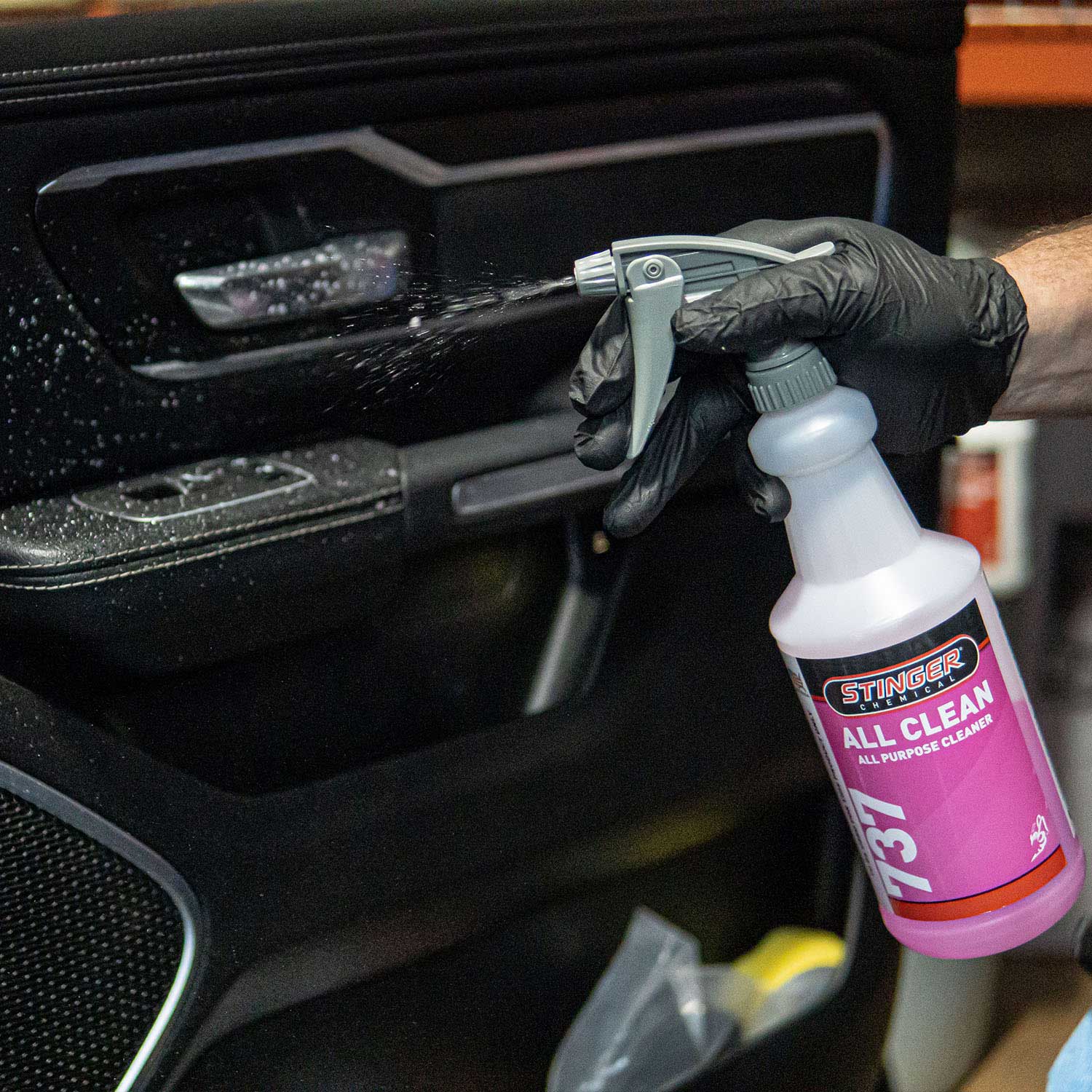 all-clean-cleaner-spraying-inside-truck
