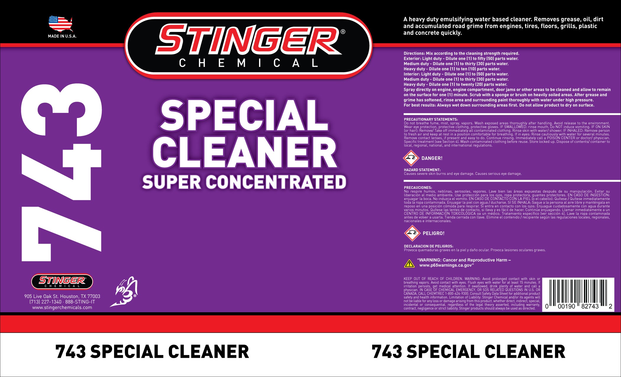 stinger-743-label