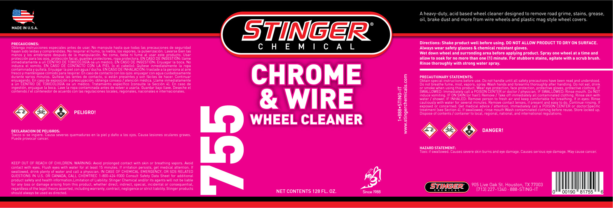 stinger-755-label