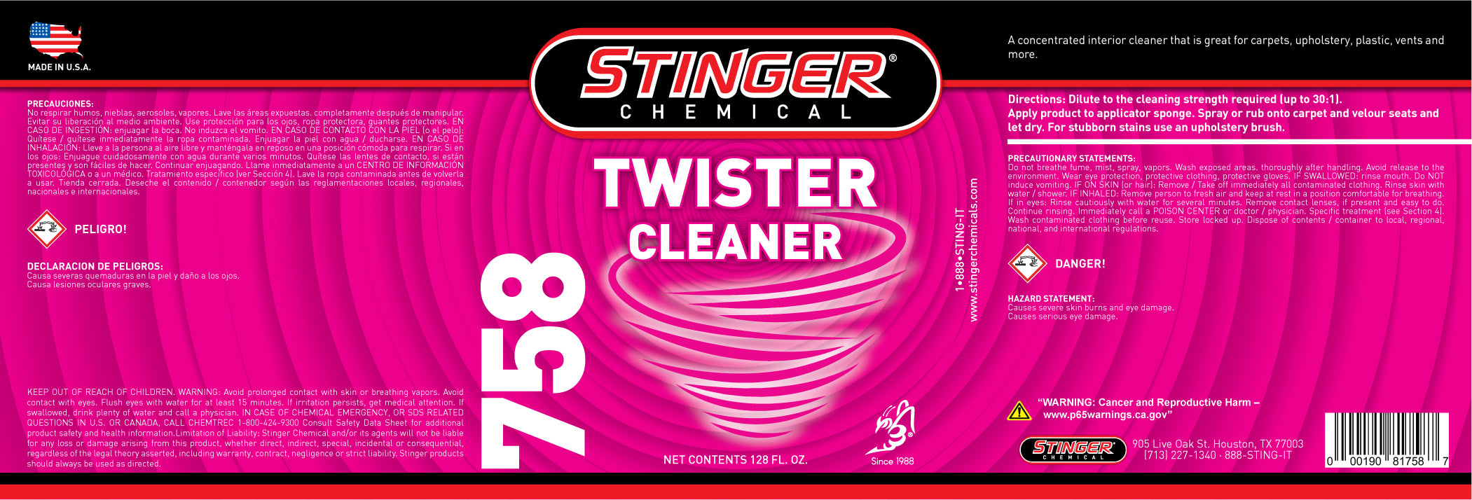stinger-758-label