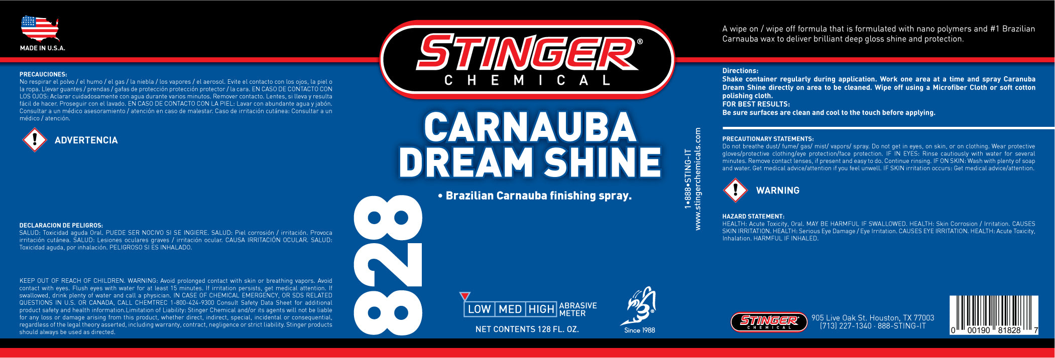 stinger-828-label