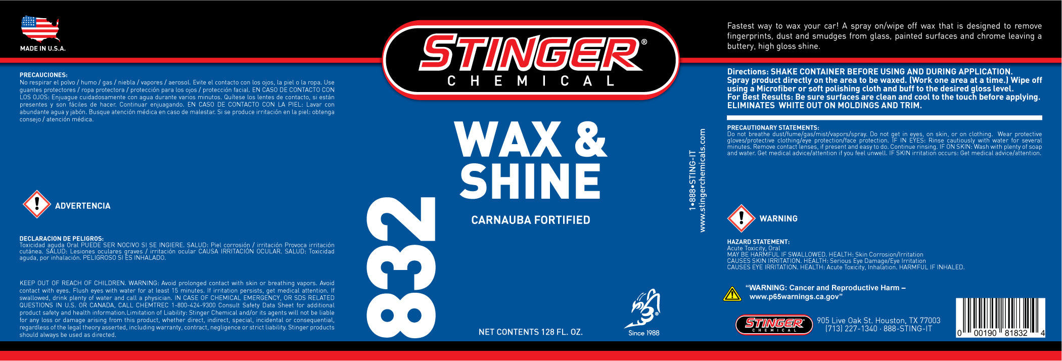 stinger-832-label