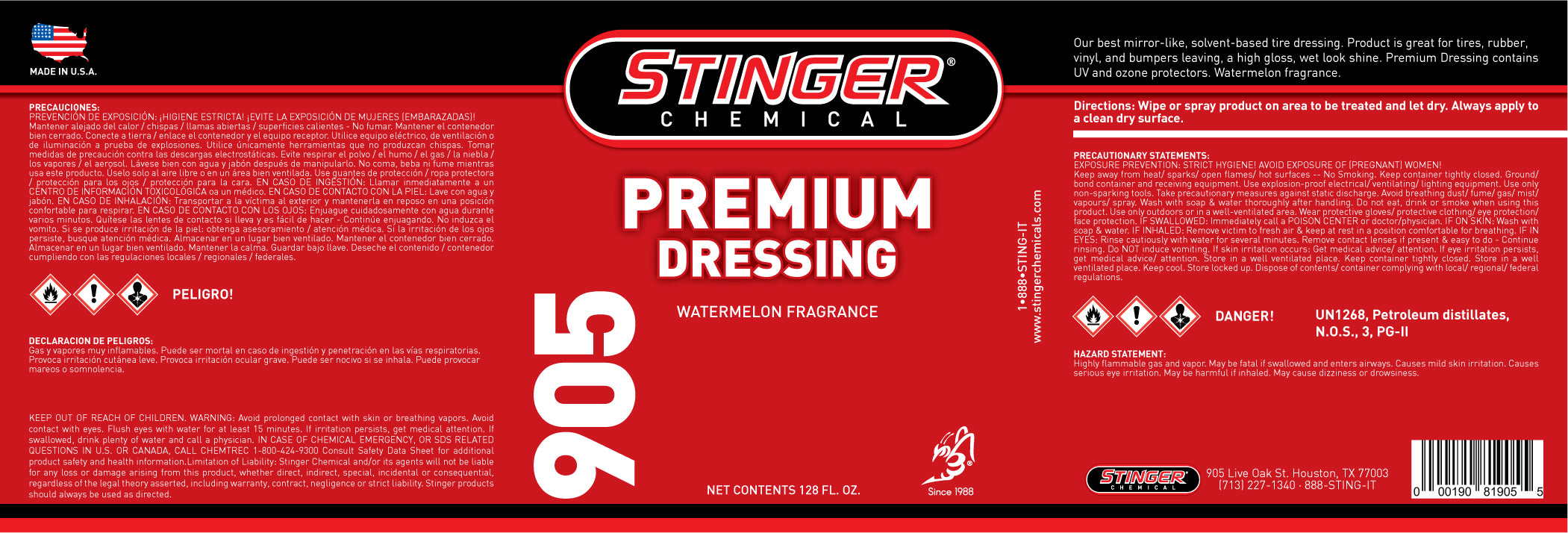 stinger-905-label