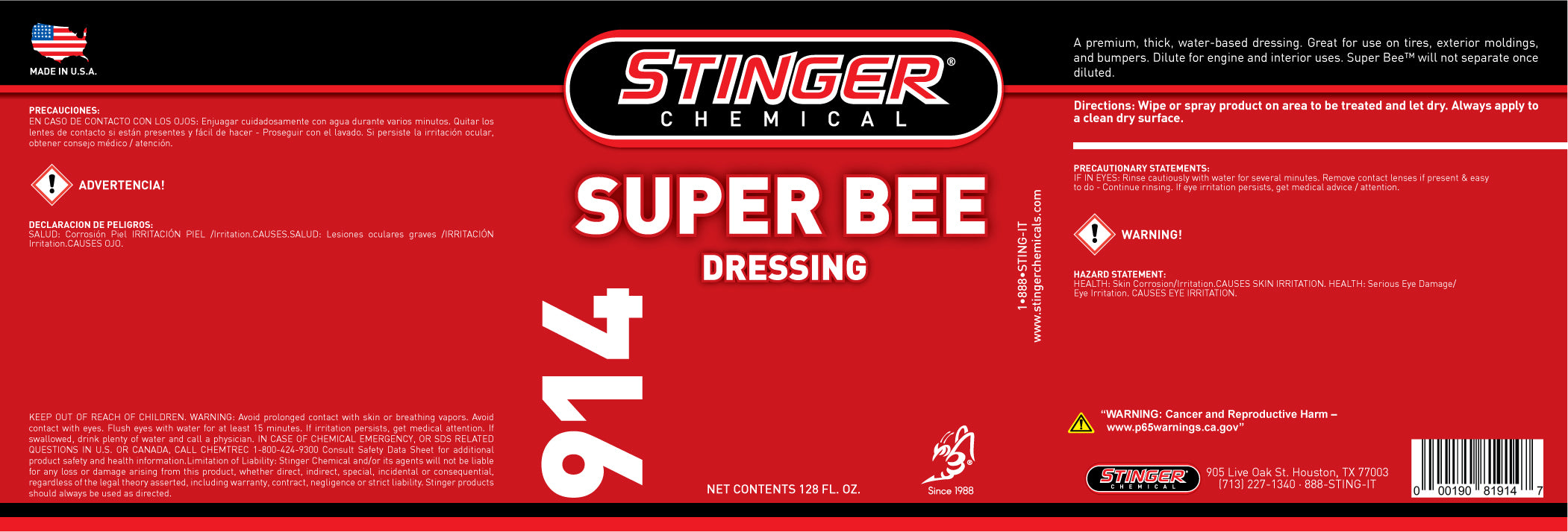 stinger-914-label