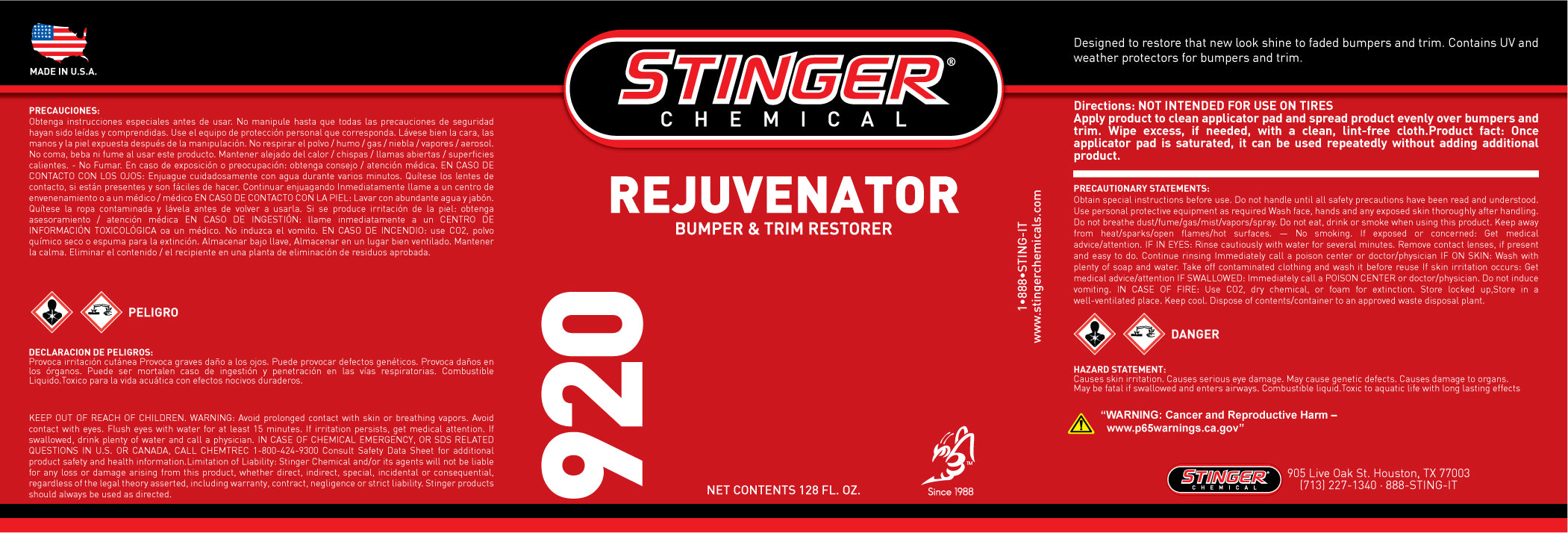 stinger-920-label