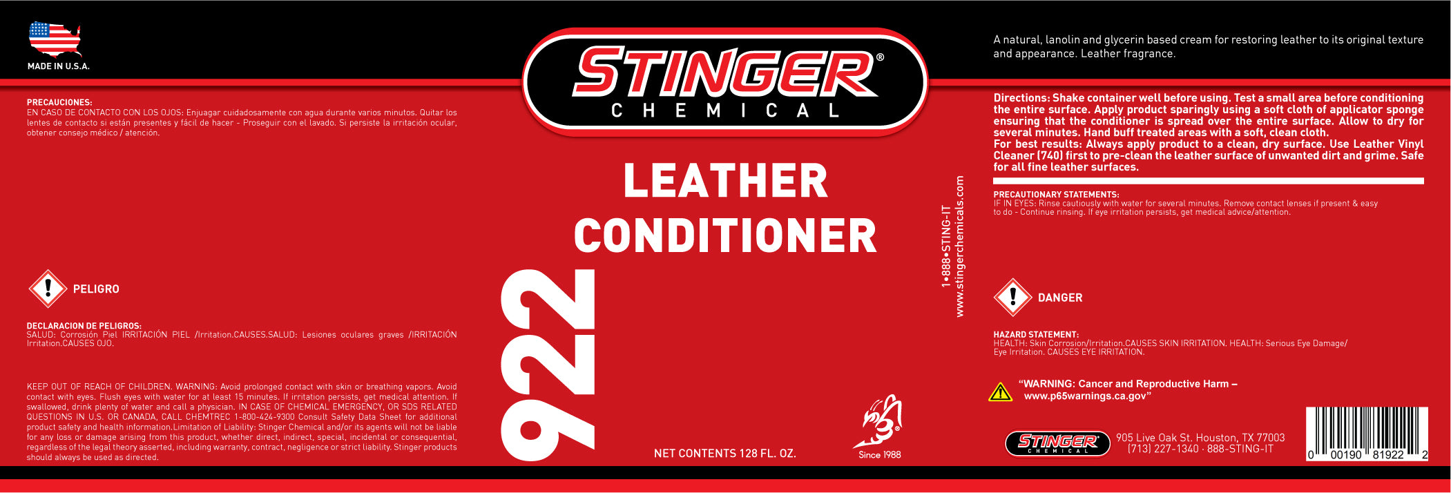 stinger-922-label