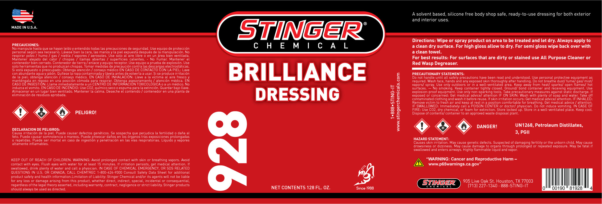 stinger-928-label