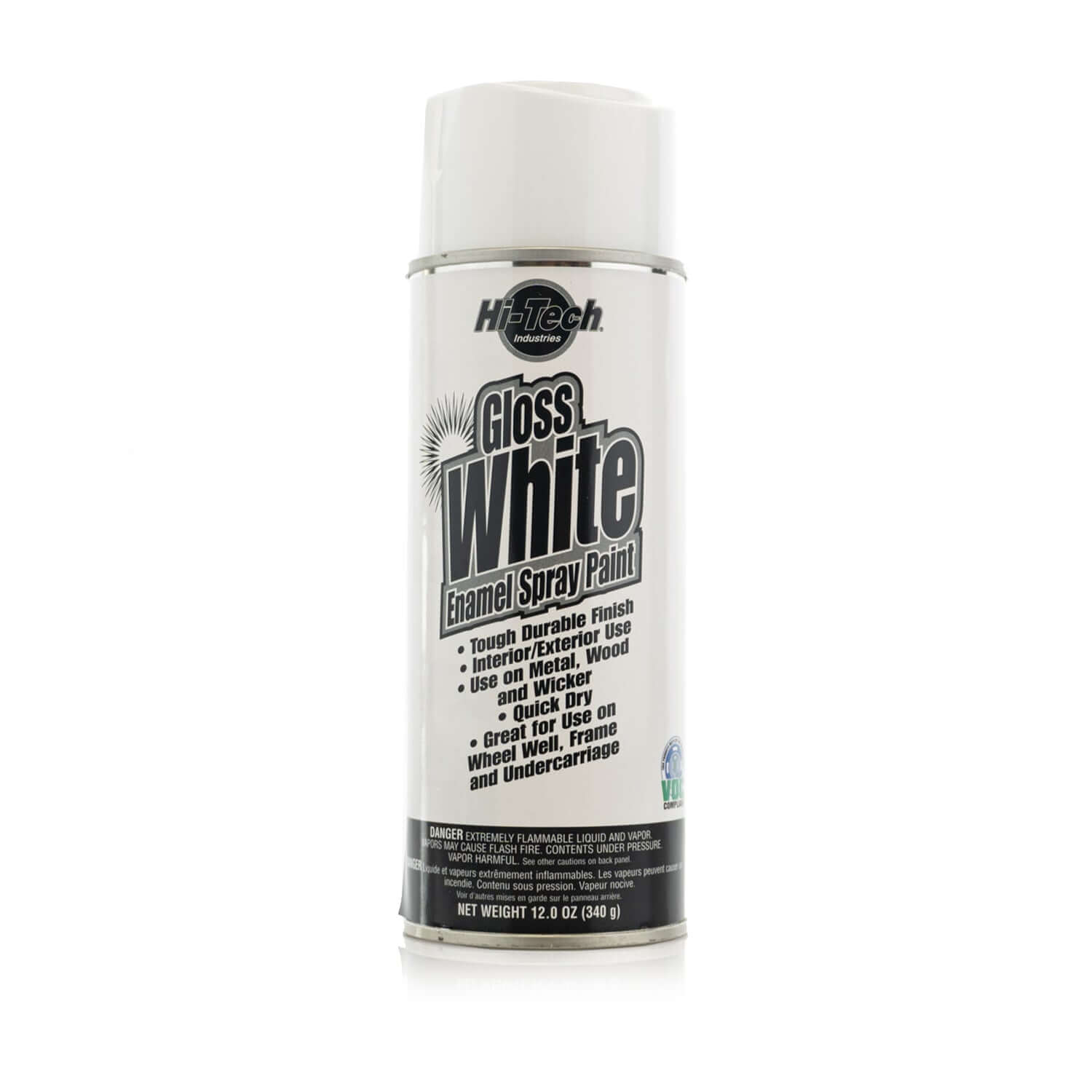 Enamel Effect Gloss White Spray Paint 400ml – For Metal Wood Plastic (Quick Dry)