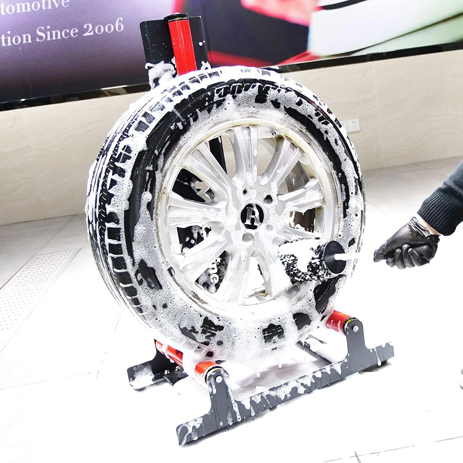 Maxshine Tire Dressing Applicator Clean Wheel Foam Pad- Curved