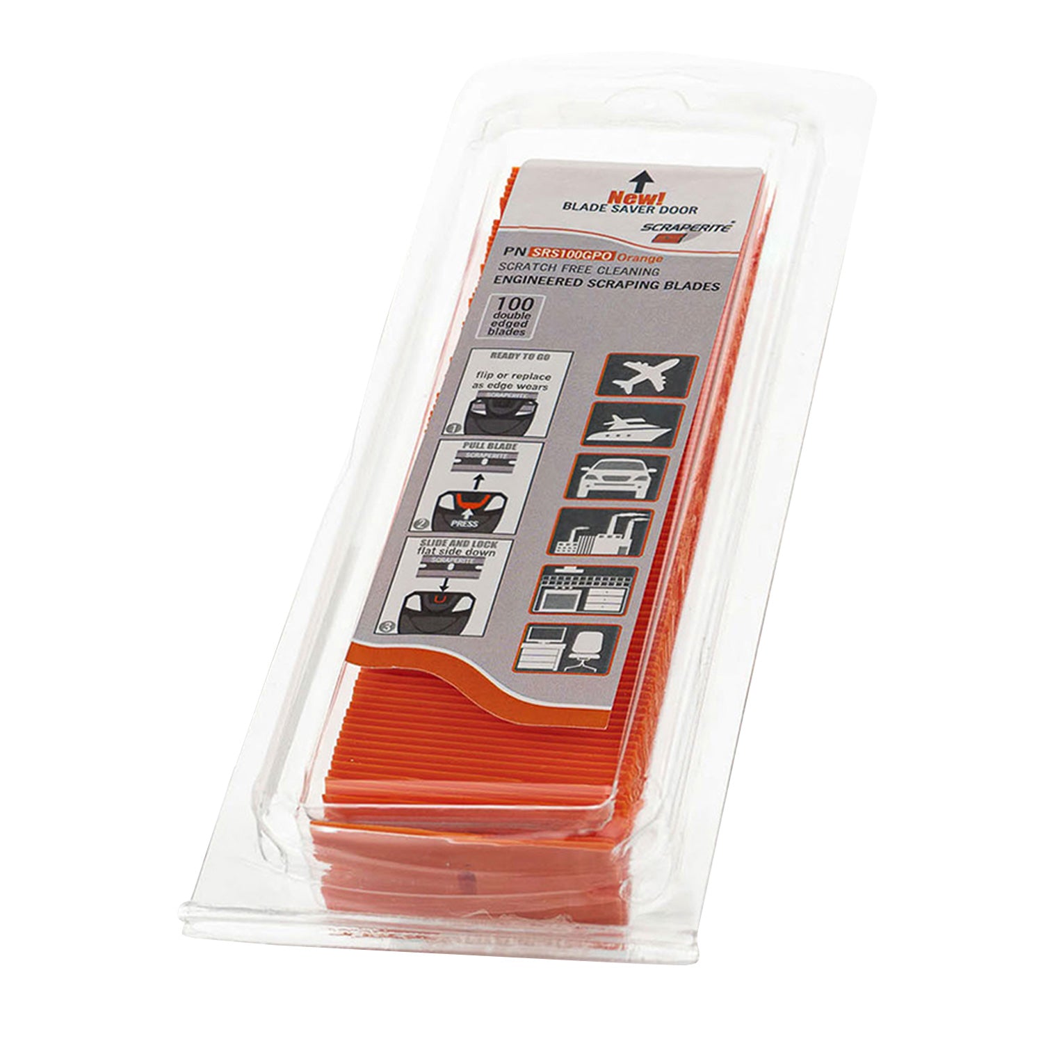 scraperite-straight-plastic-razor-blades-general-purpose-orange-100-pack
