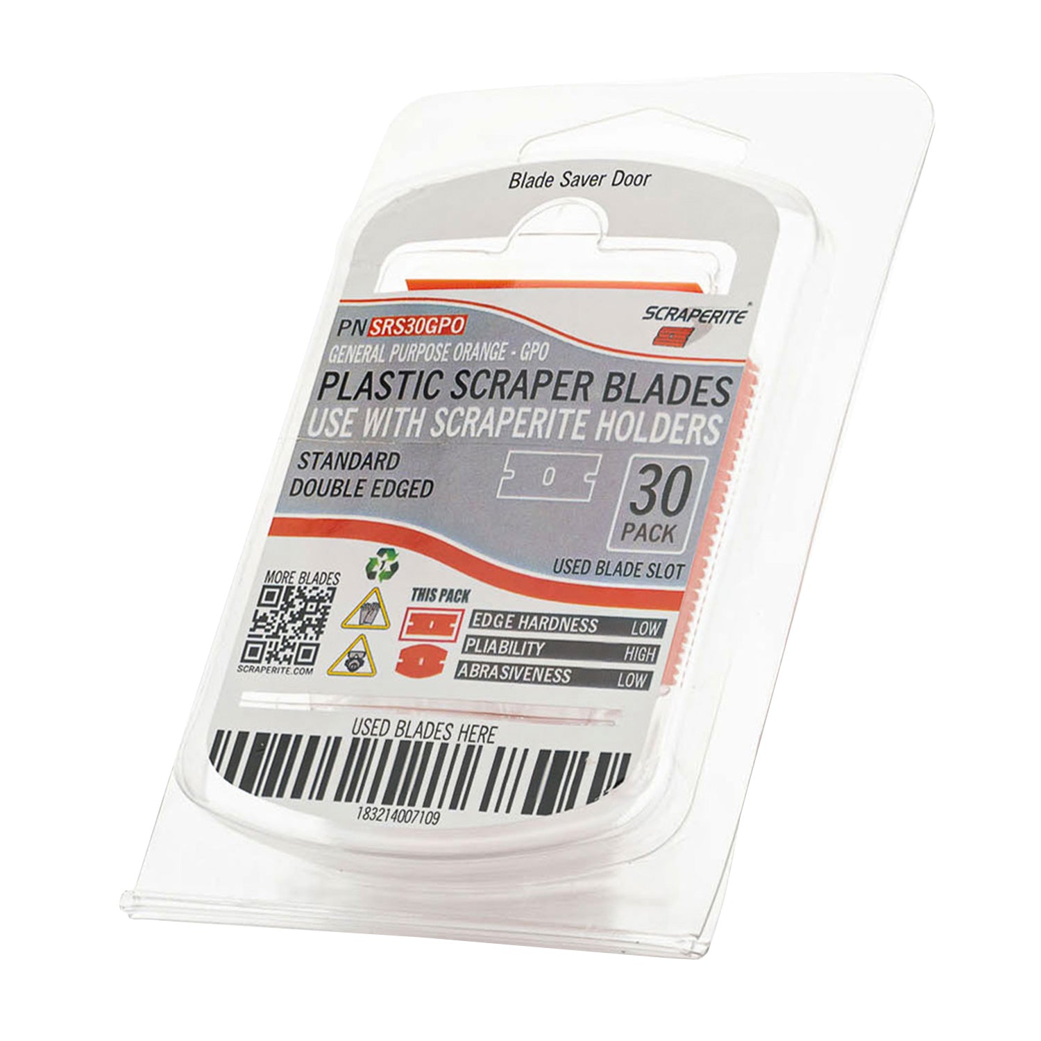 scraperite-straight-plastic-razor-blades-general-purpose-orange-30-pack