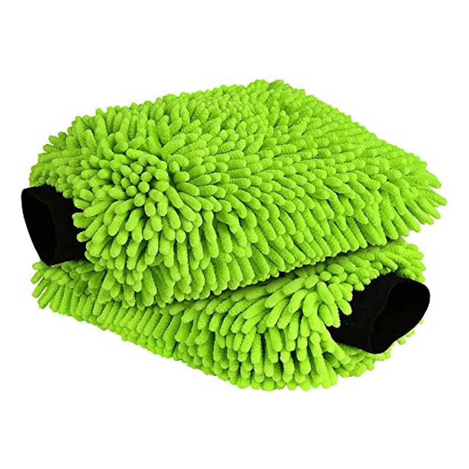 The Rag Company Chenille Wash Mitt, 8 x 10 / Lime / 2 Pack